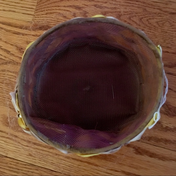 ❣️SOLD❣️Vintage Velvet Woven Hat With Netting - Picture 6 of 8